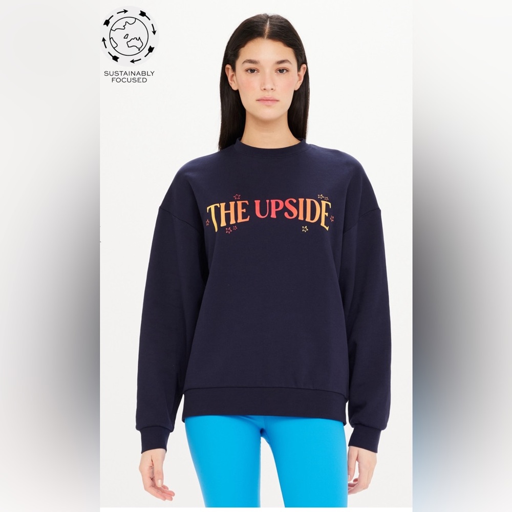 The‎ Upside Magic Saturn Crew organic cotton sweatshirt NWT
